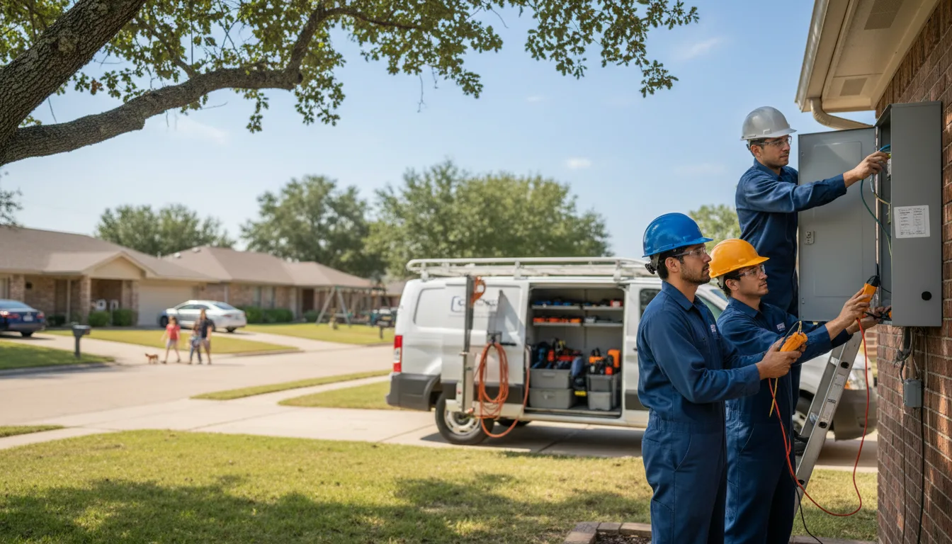 Certified electrician providing emergency electrical services in Cuba, IL